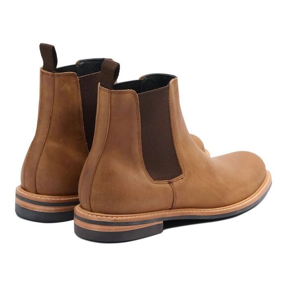 NISOLO $260 All-Weather Waterproof Textured Leather Chelsea Marco Slip-On Boots - Picture 4 of 13